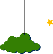 green-cloud-with-star